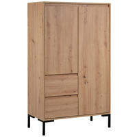 HIGHBOARD  in 81/139/40 cm  - Schwarz/Eiche Artisan, Design, Holzwerkstoff/Metall (81/139/40cm) - MID.YOU