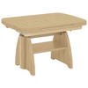 COUCHTISCH in Metall, Holzwerkstoff 125-165,5/71/56-75 cm  - Eichefarben, Konventionell, Holzwerkstoff/Metall (125-165,5/71/56-75cm) - Venda