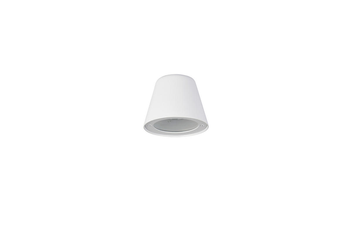 AUßENWANDLEUCHTE Beni 11.5/11/14.5 cm  - Klar/Weiß, Design, Glas/Metall (11.5/11/14.5cm) - Trio Leuchten