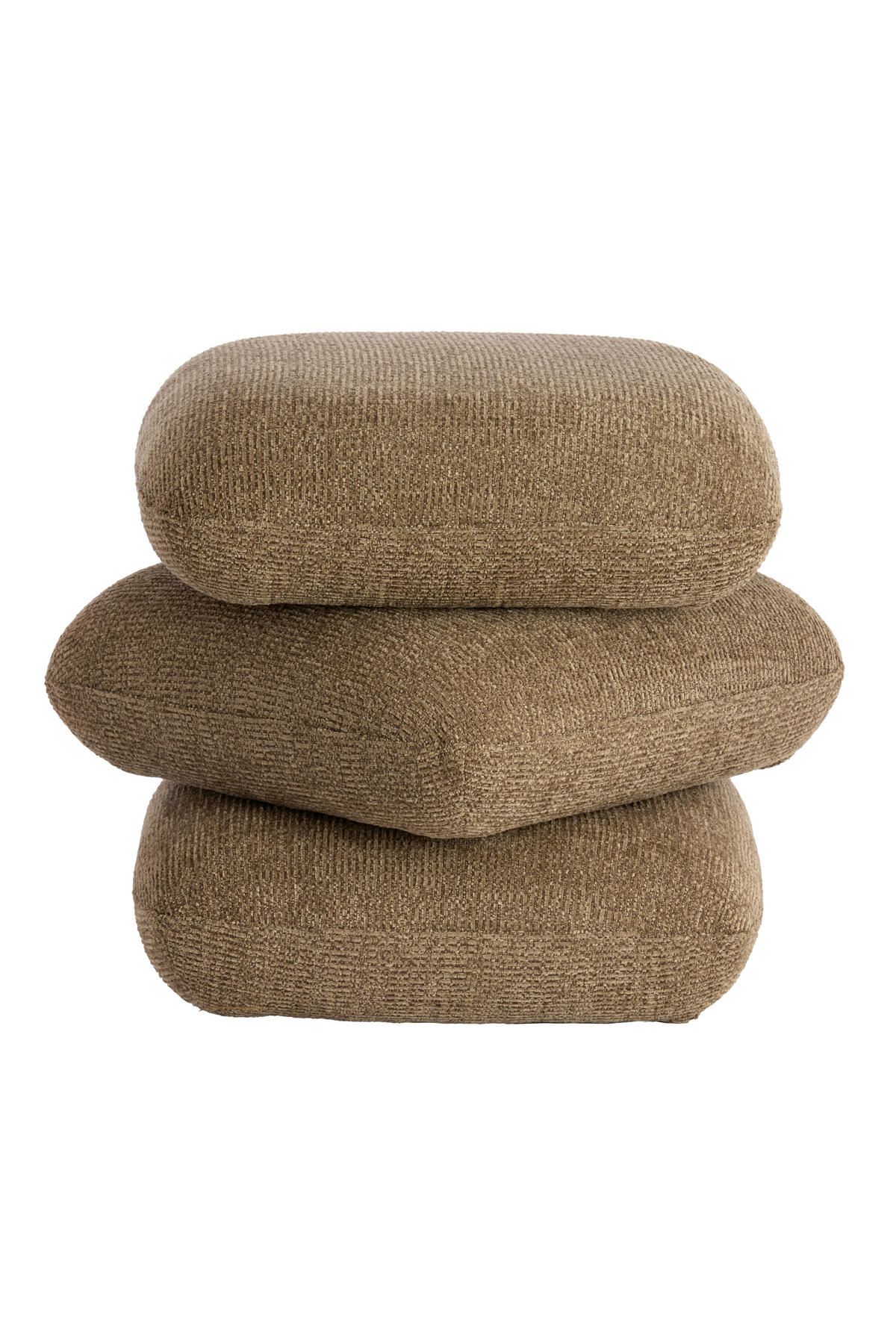 POUF LAURIE 44,5/44,5/44,5 cm  - Taupe, Basics, Textil (44,5/44,5/44,5cm) - Light & Living