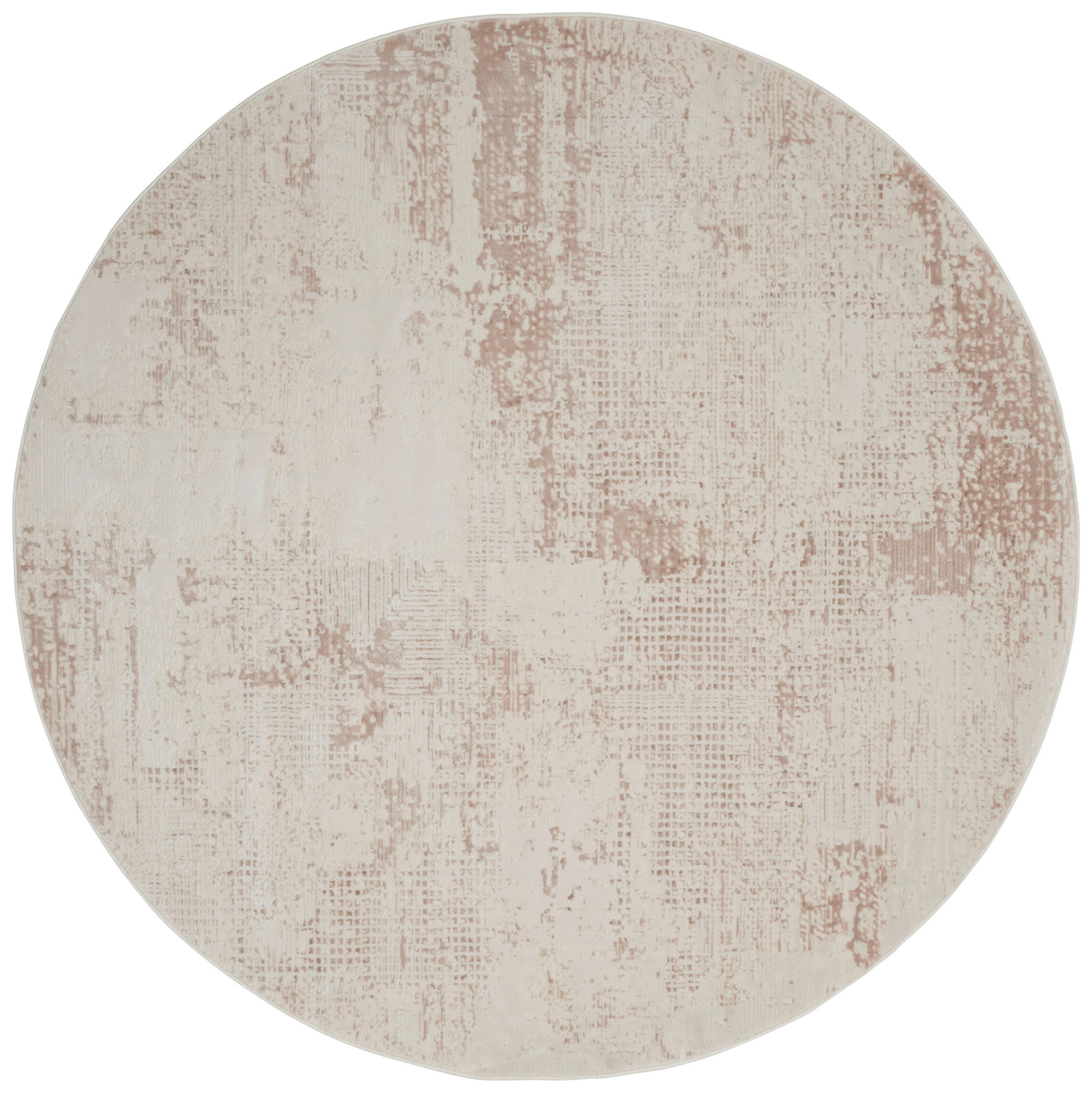 NOVEL Vintage-Teppich gewebt rund 200 cm Beige