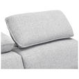 ECKSOFA Grau Flachgewebe  - Schwarz/Grau, MODERN, Kunststoff/Textil (182/237cm) - Carryhome