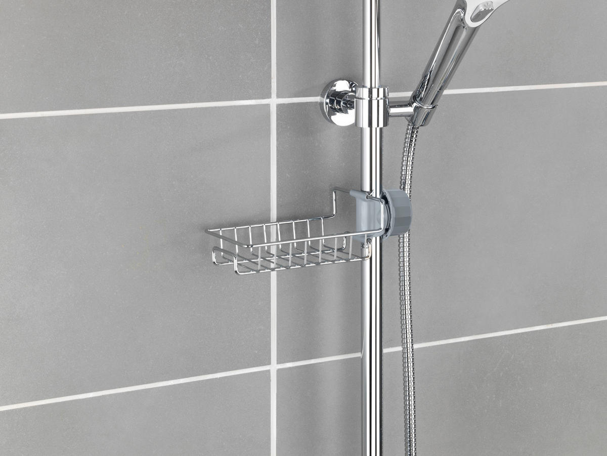 DUSCHKORB - Chromfarben, MODERN, Kunststoff (28,5/4/11,5cm) - Wenko