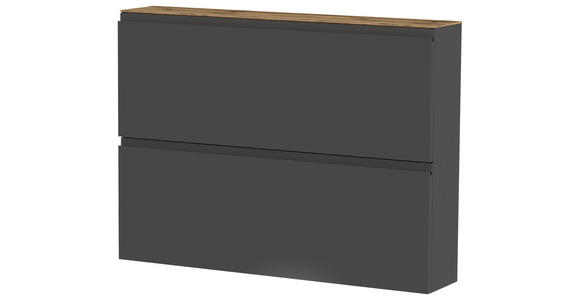 HÄNGESCHUHSCHRANK 110/82/22 cm  - Eichefarben/Anthrazit, Design, Holzwerkstoff (110/82/22cm) - Moderano