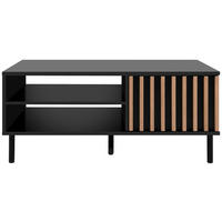 COUCHTISCH in Holzwerkstoff 110,5/67/47 cm  - Schwarz/Eiche Artisan, Design, Holzwerkstoff/Metall (110,5/67/47cm) - Livetastic