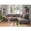ECKSOFA Taupe Cord  - Taupe/Koralle, Design, Holz/Textil (298/202cm) - MID.YOU