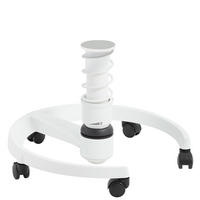 BÜROHOCKER recycel-Polyester Weiß, Petrol  - Petrol/Weiß, Basics, Textil/Metall (55/45,66/55cm) - Aeris