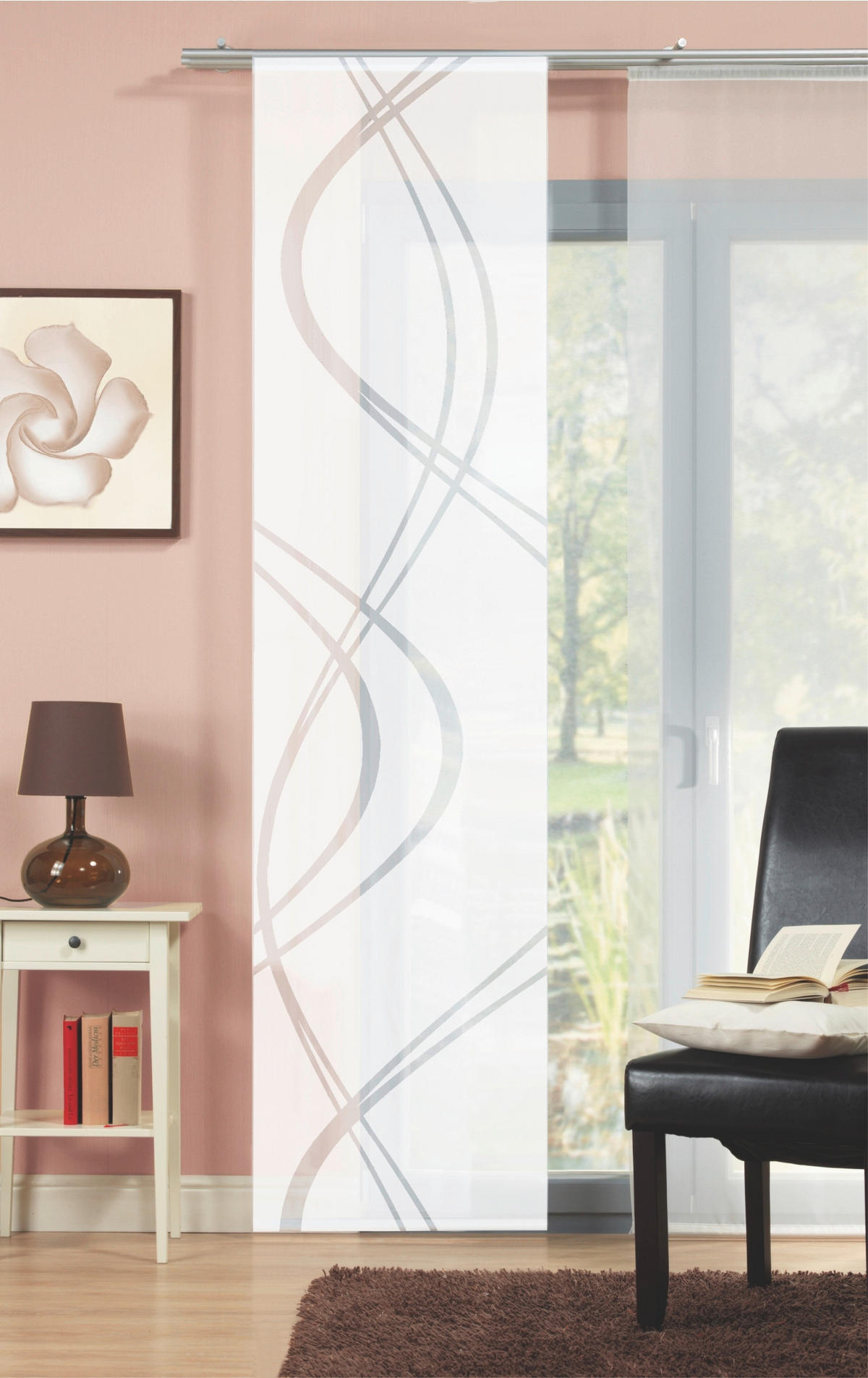 FLÄCHENVORHANG in Weiß halbtransparent  - Weiß, Basics, Textil (60/245cm) - Schmidt W. Gmbh