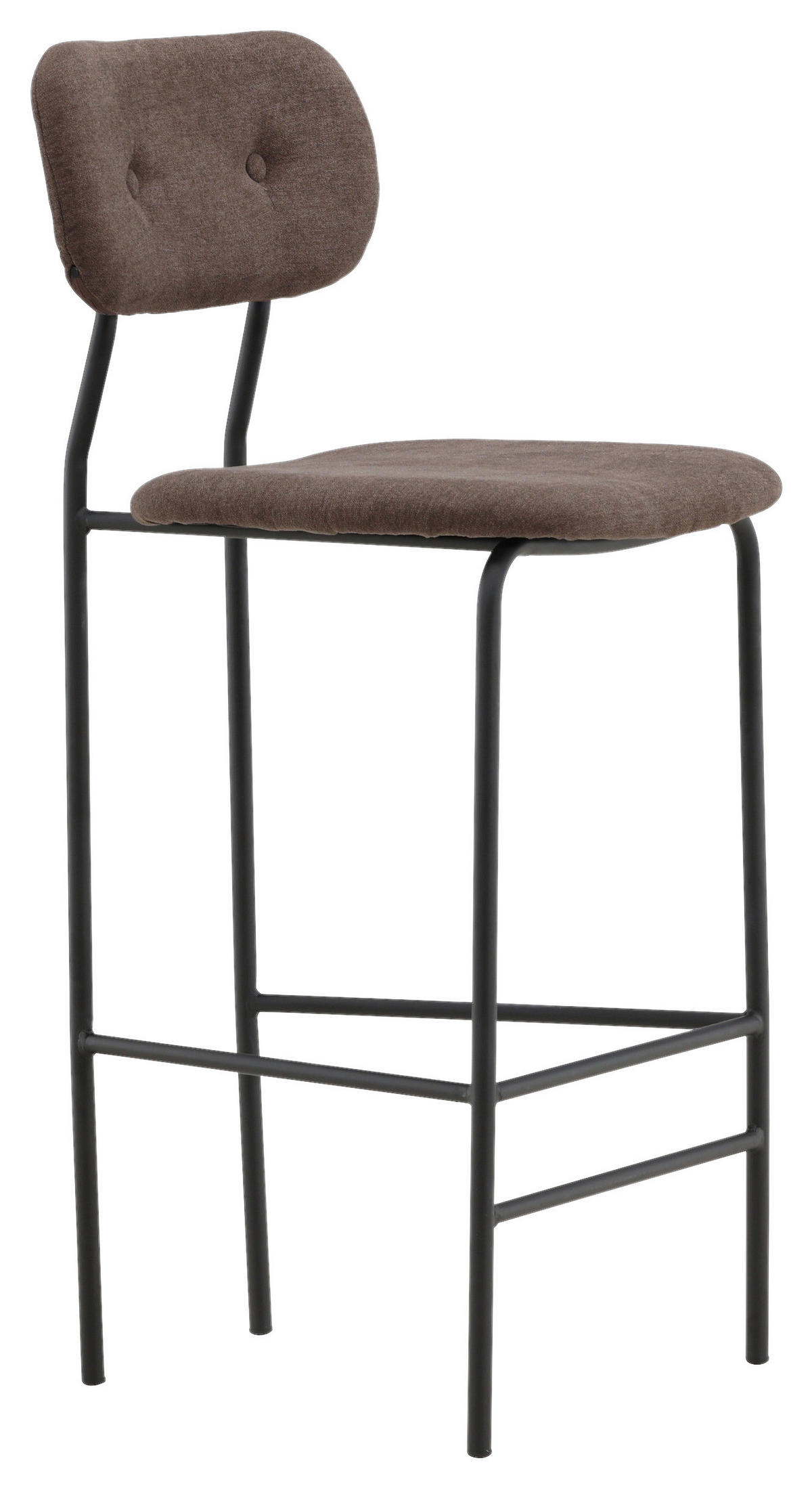 BARHOCKER-SET in Braun  - Braun, Design, Textil/Metall (47/105/49cm) - Livetastic
