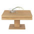 COUCHTISCH Wildeiche massiv quadratisch Eichefarben - Eichefarben, Design, Holz/Metall (90/47-83/90cm)
