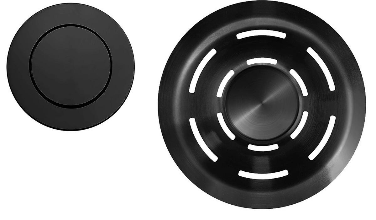 DREHEXCENTERKAPPE 106065  - Schwarz, Basics, Metall (12cm) - HKT