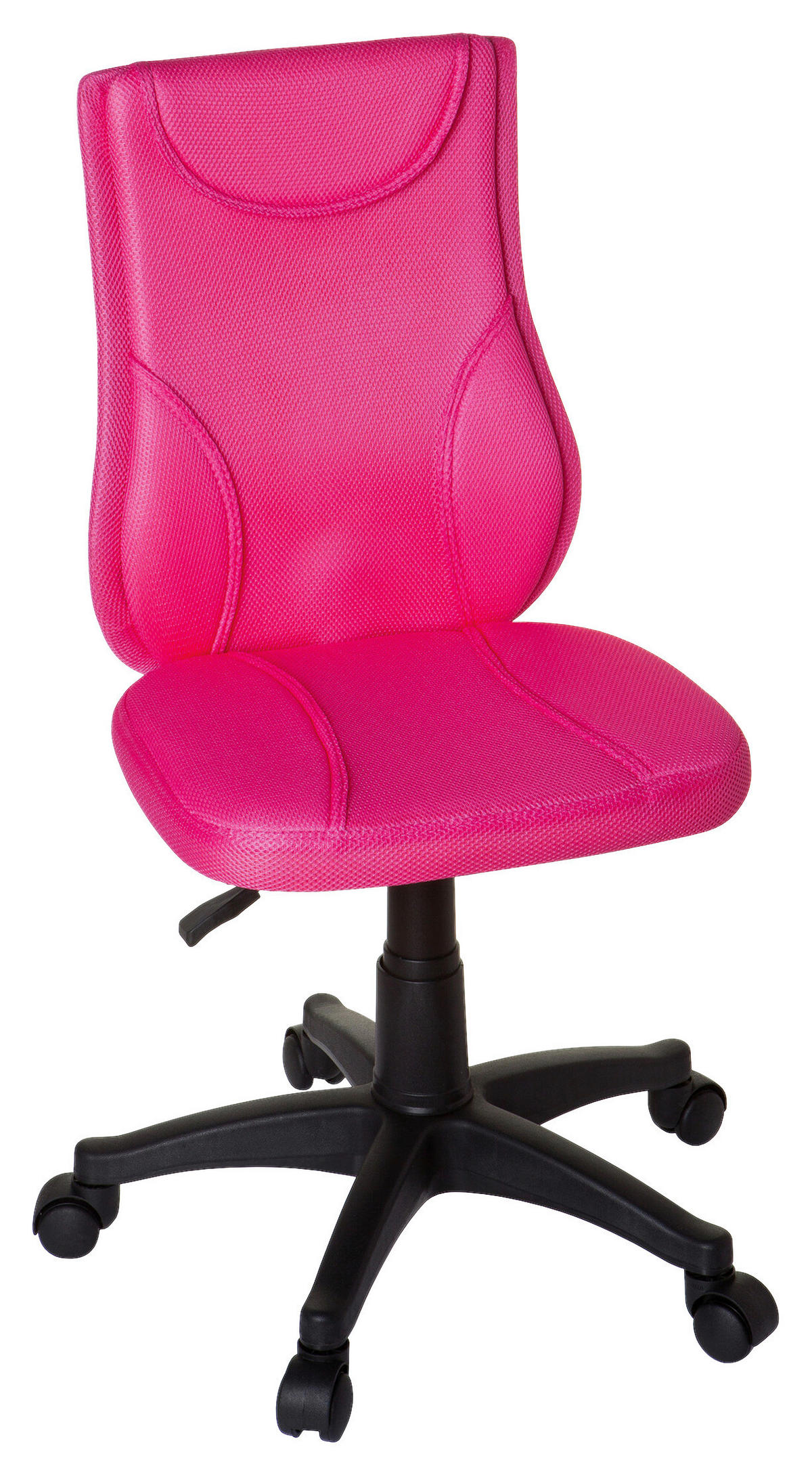 OTOČNÁ ŽIDLE PRO MLÁDEŽ, pink - pink, Basics, plast (46/84-94/40cm) - MID.YOU