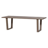 GARTENTISCH 240/87/75 cm Metall rechteckig  - Braun, MODERN, Metall (240/87/75cm) - Livetastic
