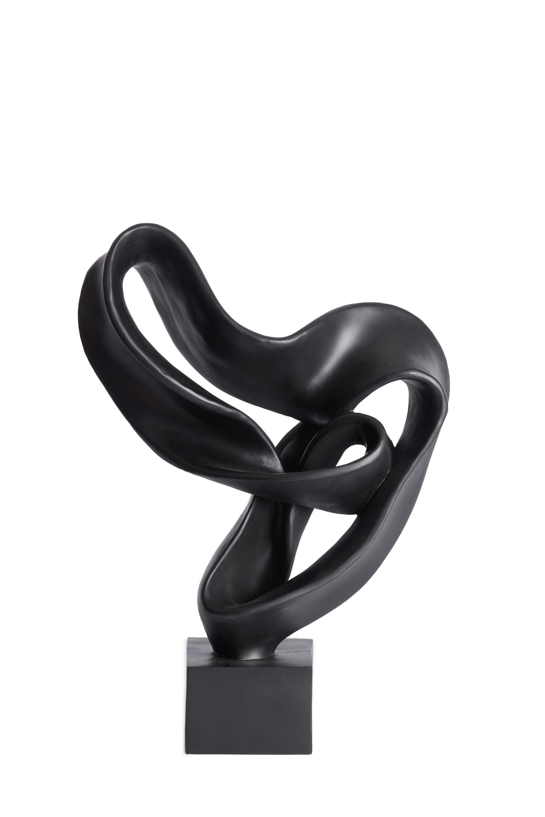 SKULPTUR - Schwarz, Basics, Kunststoff (14.5/44.5/33cm) - Light & Living