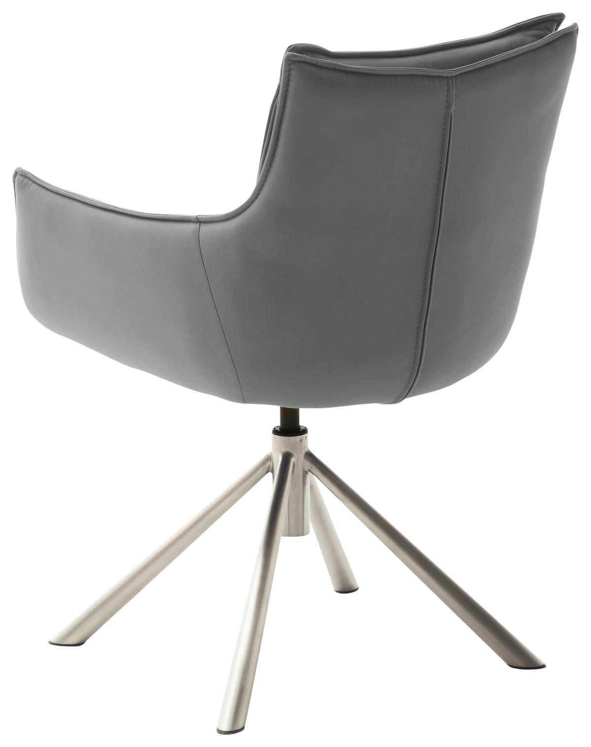 STOLICA SA RUKONASLONOM  antracit, boja nerđajućeg čelika       - boja nerđajućeg čelika/antracit, Dizajnerski, metal/tekstil (60/90/65cm) - Novel