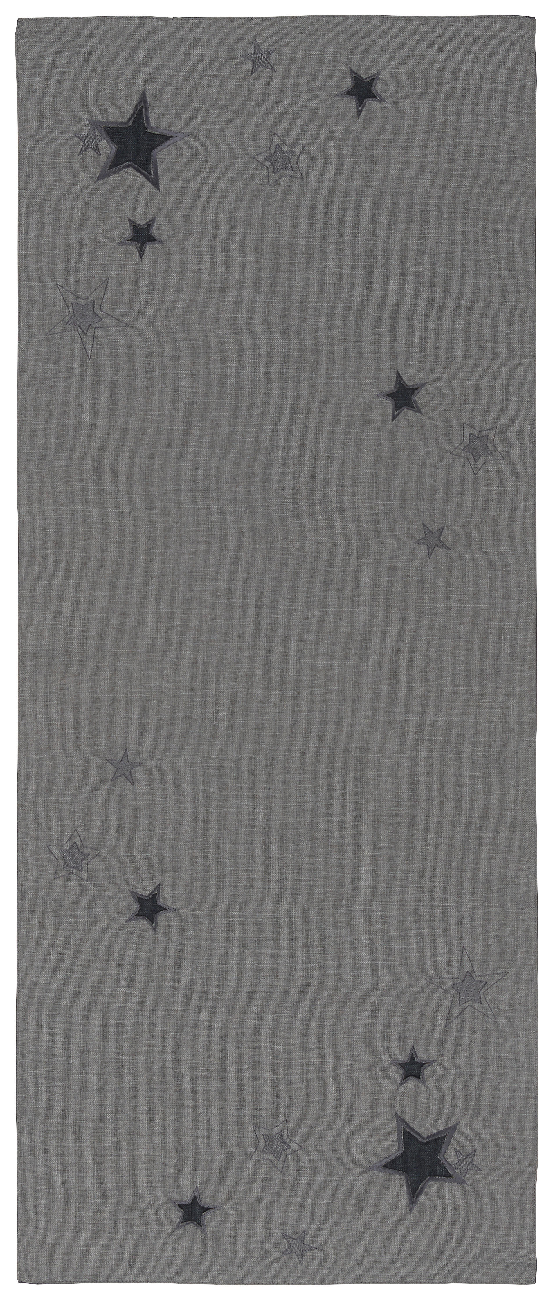 ÚZKY OBRUS, 40/100 cm, antracitová, sivá - sivá/antracitová, Lifestyle, textil (40/100cm) - X-Mas