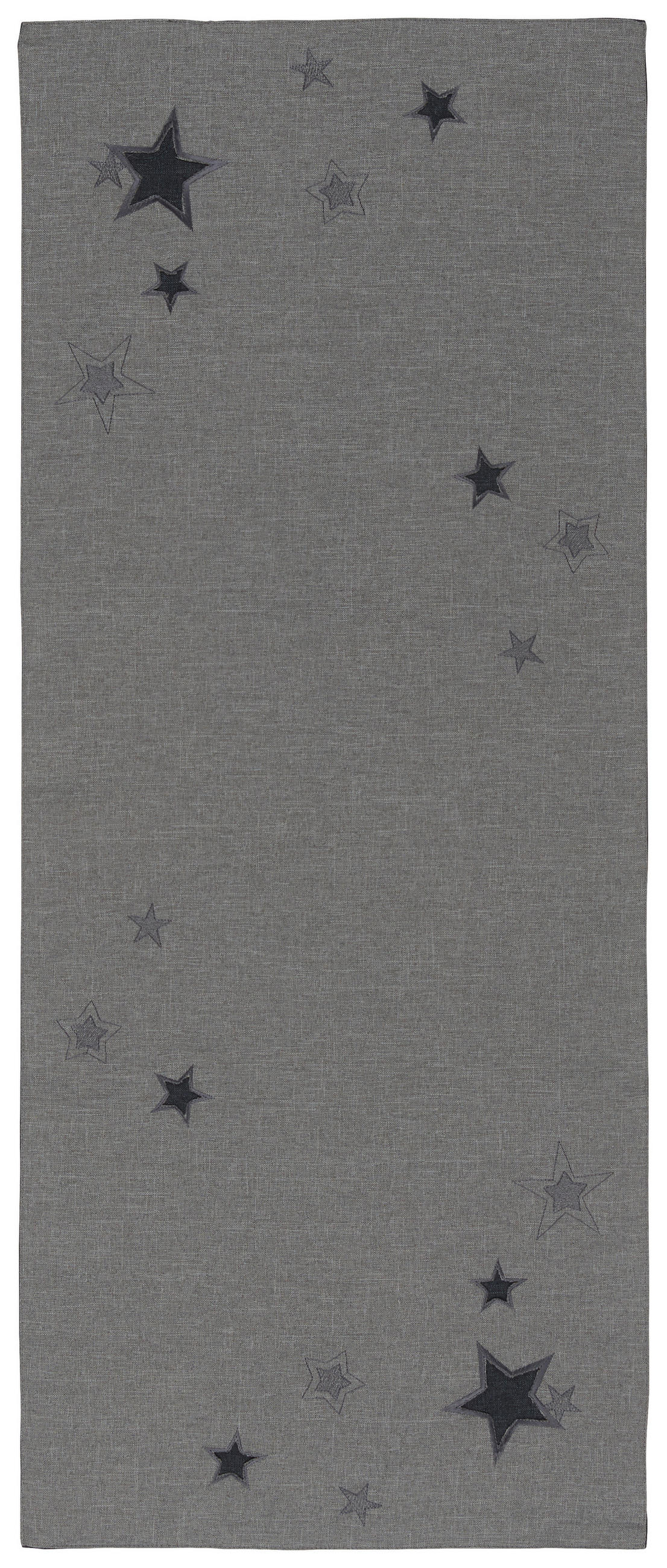ÚZKY OBRUS, 40/100 cm, antracitová, sivá - sivá/antracitová, Lifestyle, textil (40/100cm) - X-Mas