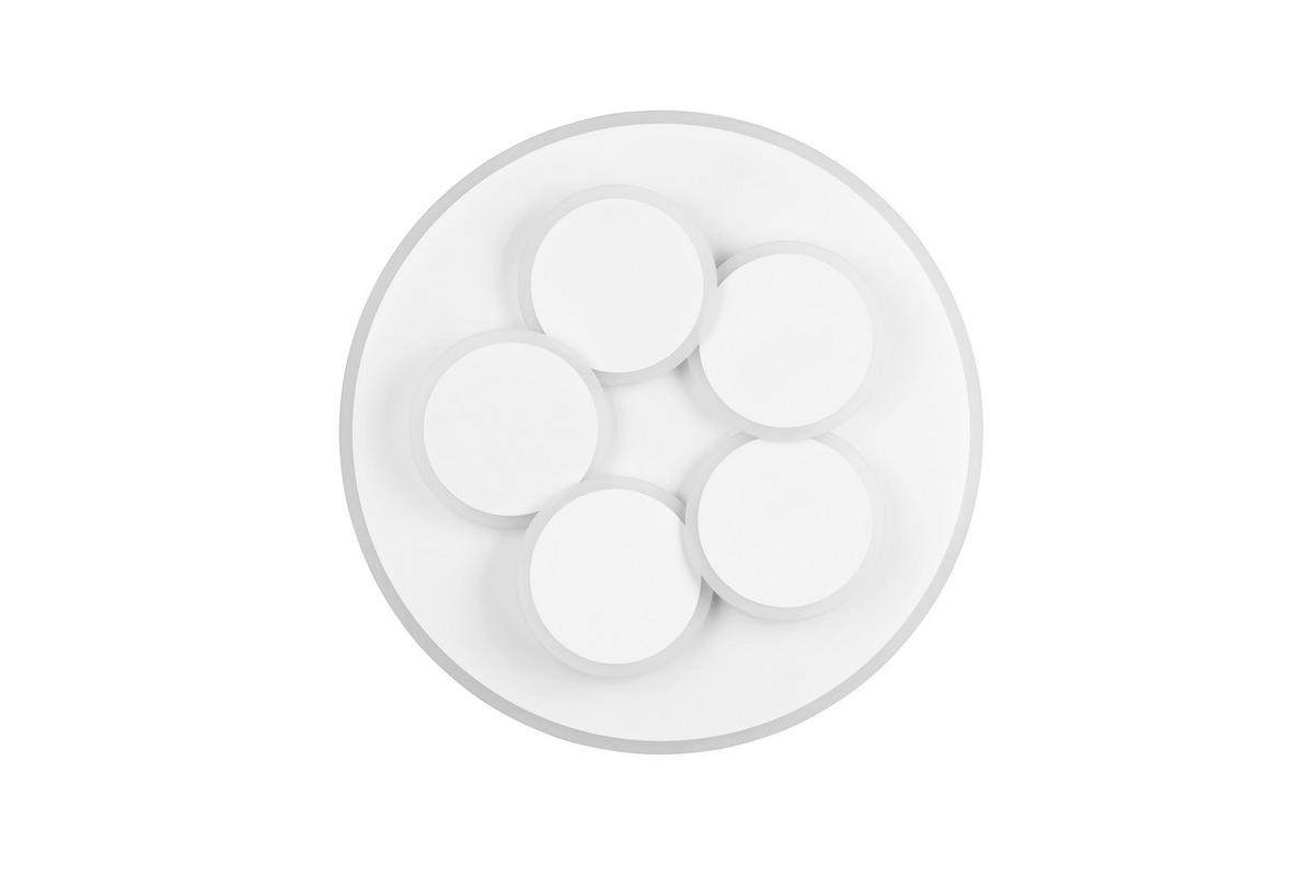 STROPNÍ LED SVÍTIDLO, 49/7,5 cm  - bílá, Design, kov (49/7,5cm) - Trio Leuchten