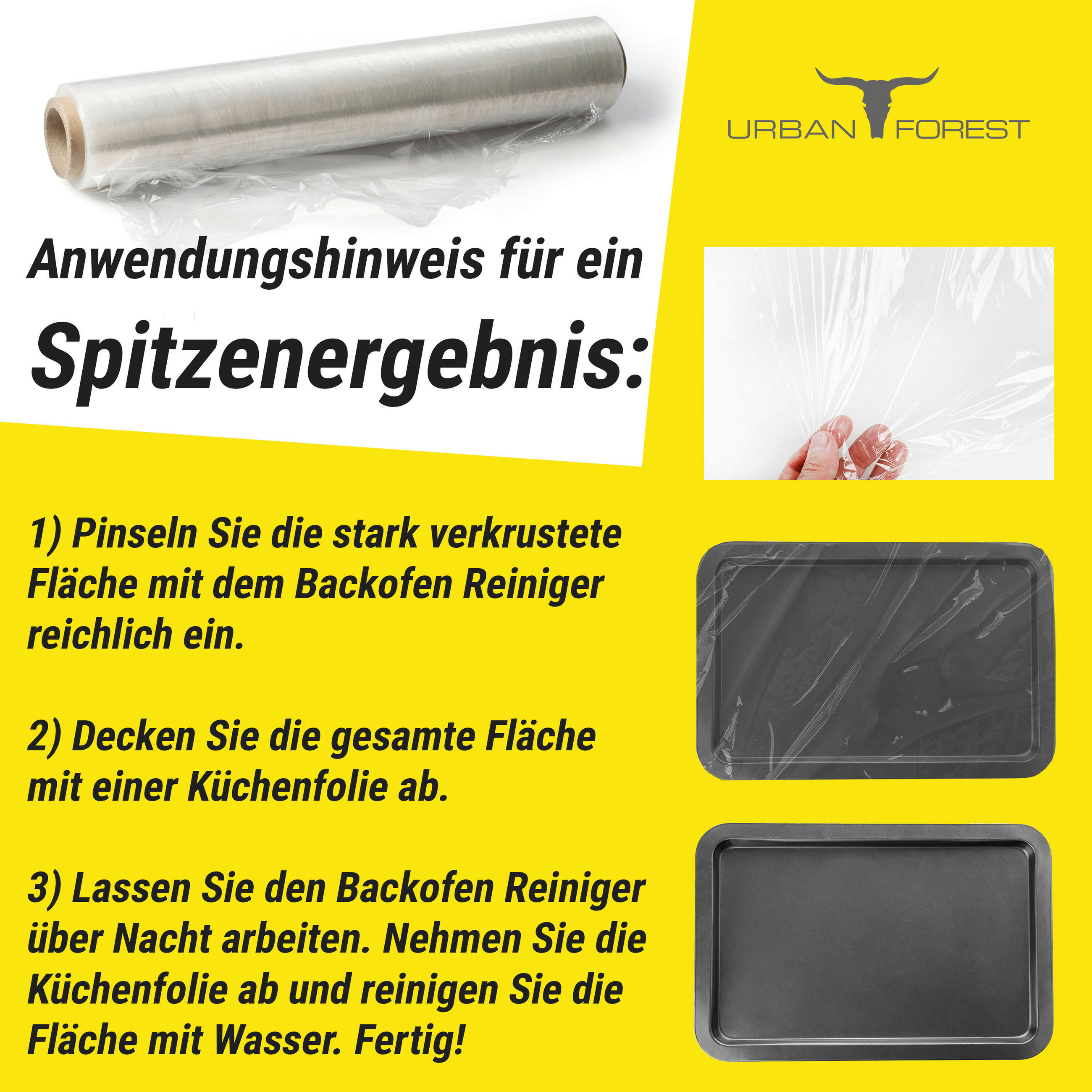 BACKOFEN- & GRILLREINIGER - Basics (500ml) - Urban Forest