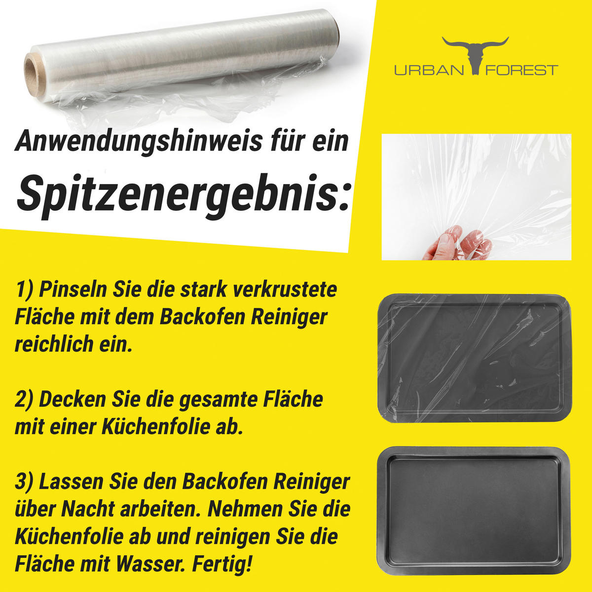 BACKOFEN- & GRILLREINIGER - Basics (500ml) - Urban Forest