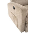 FERNSEHSESSEL  mit Webstoff Braun, Schwarz  - Schwarz/Braun, Design, Kunststoff/Textil (76/102/93cm) - Carryhome