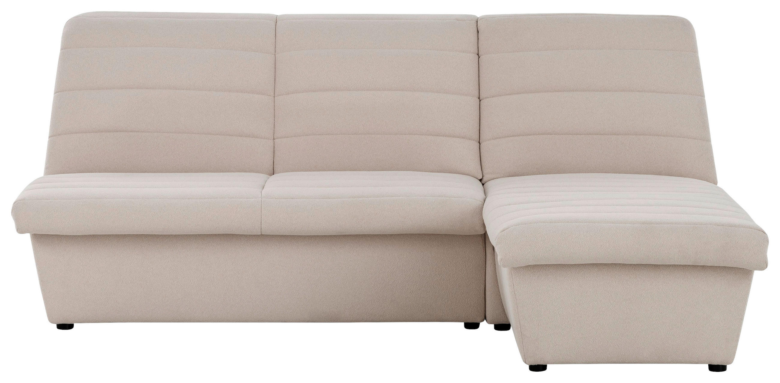 ECKSOFA Looks VIII Creme Webstoff - Creme/Schwarz, Design, Kunststoff/Textil (214/168cm) - LOOKS by W.Joop