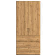 DREHTÜRENSCHRANK in Eichefarben - Eichefarben, Design, Holzwerkstoff/Kunststoff (101/223/60cm) - Novel