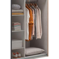 INNENEINTEILUNG 35/131,5/55,5 cm   - Hellgrau, MODERN, Holzwerkstoff (35/131,5/55,5cm) - Xora