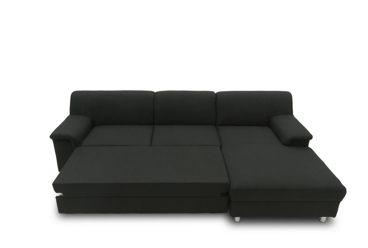 Freisteller von MID.YOU ECKSOFA Schwarz Webstoff.