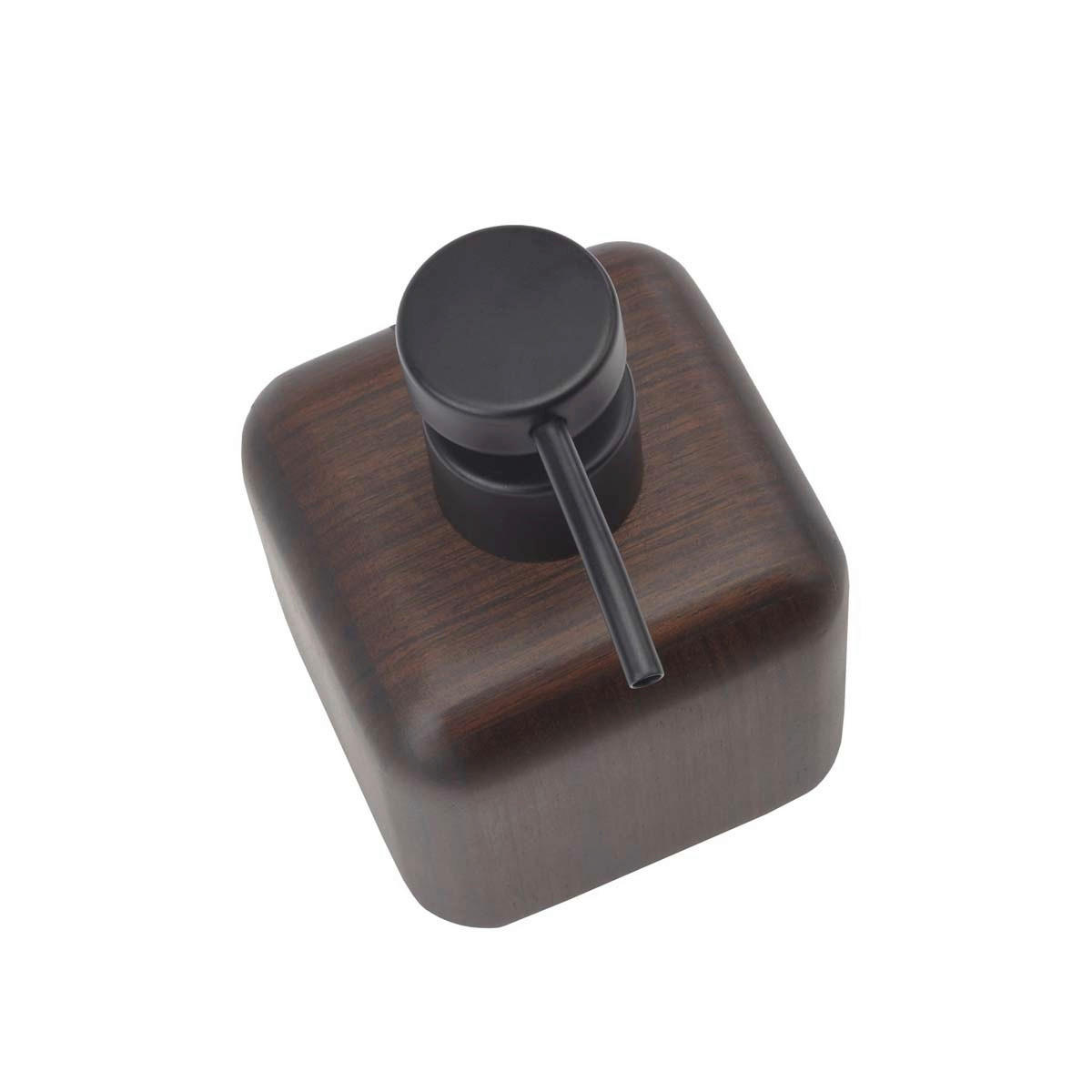 SEIFENSPENDER Ebony  - Dunkelbraun, Basics, Holz (8/13/8cm) - Aquanova