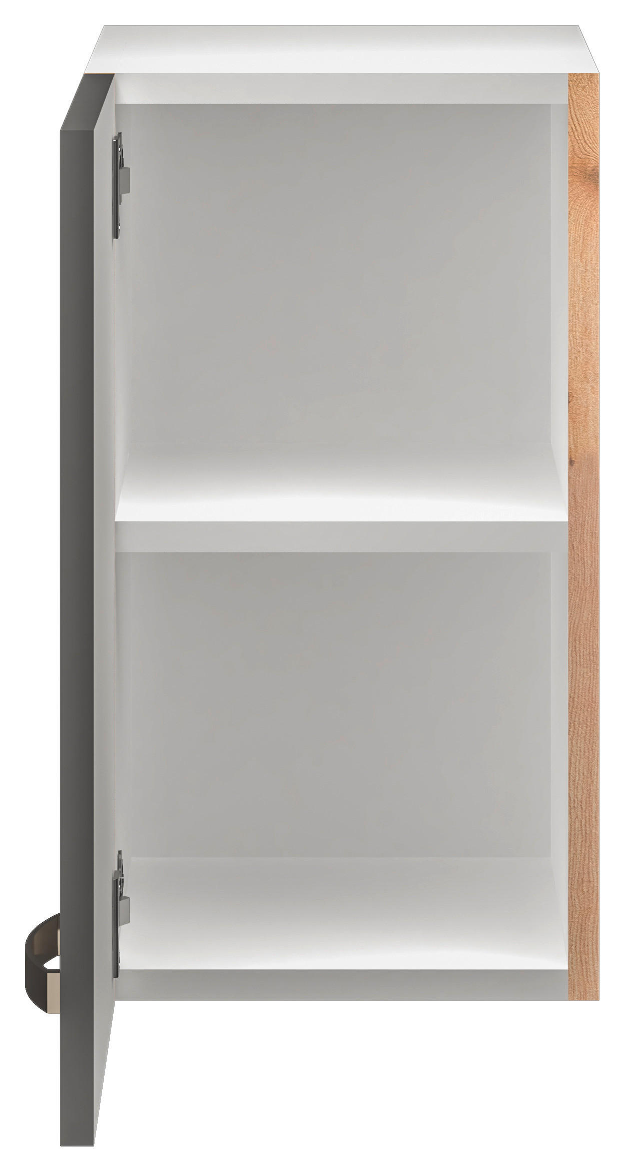 KÜCHENOBERSCHRANK 30/54/32 cm  in Dunkelgrau, Eiche San Remo  - Edelstahlfarben/Dunkelgrau, MODERN, Holzwerkstoff/Metall (30/54/32cm) - FlexWell
