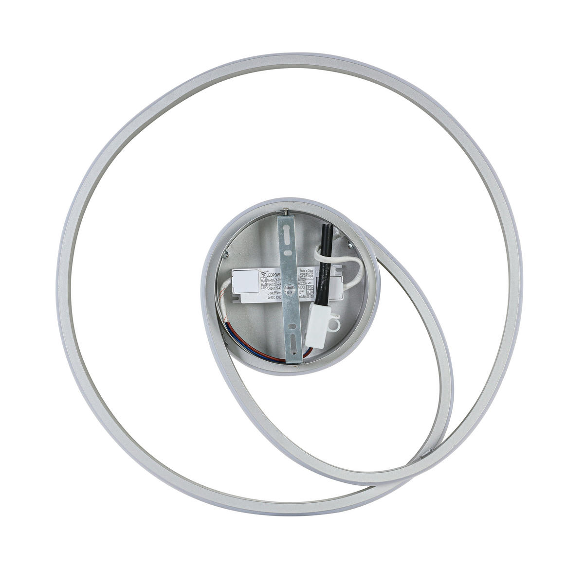 DECKENLEUCHTE 45/8 cm  - Chromfarben/Silberfarben, Trend, Kunststoff/Metall (45/8cm) - Collett's Monde