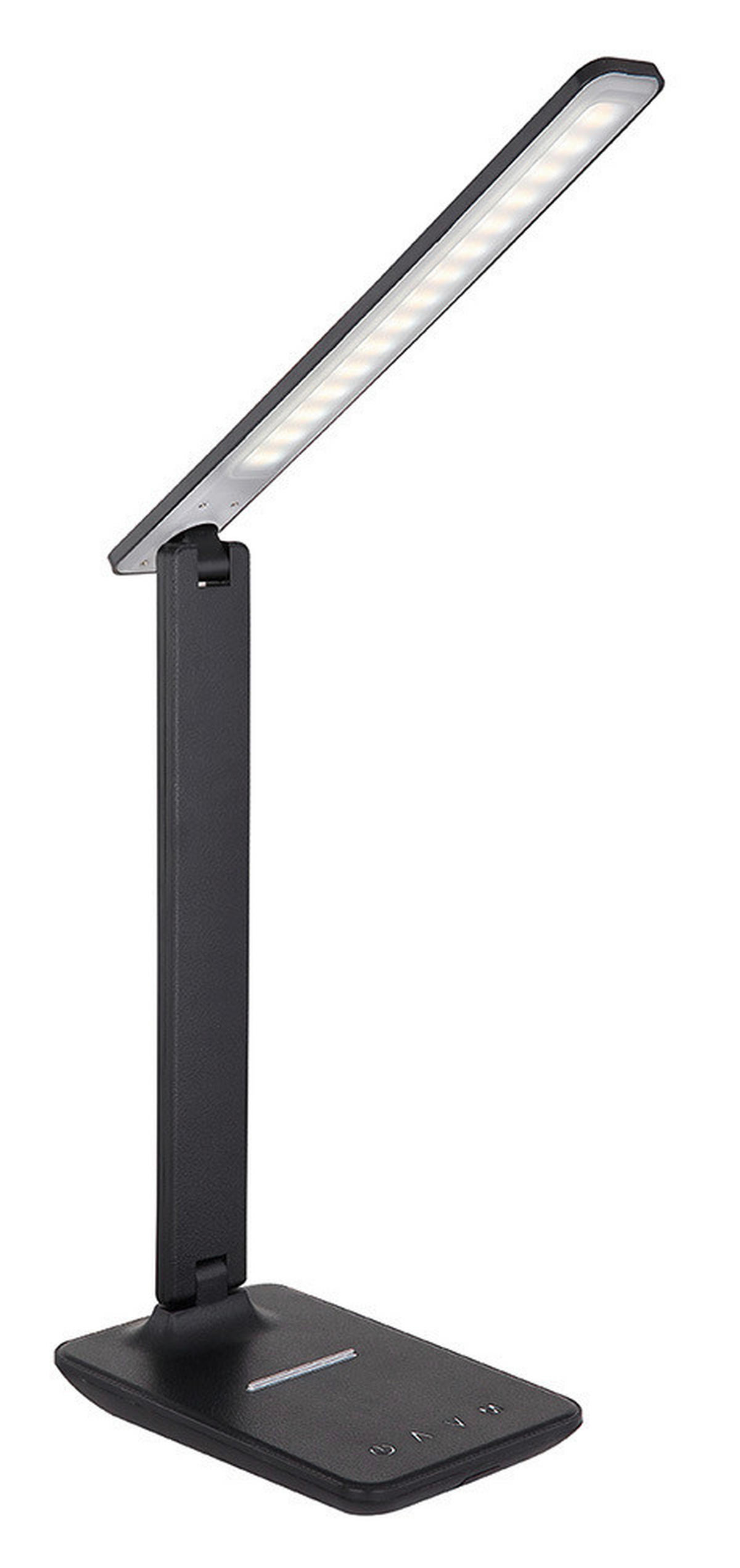 LED-TISCHLEUCHTE - Opal/Schwarz, Design, Kunststoff (42/11,5/56,5cm) - Globo