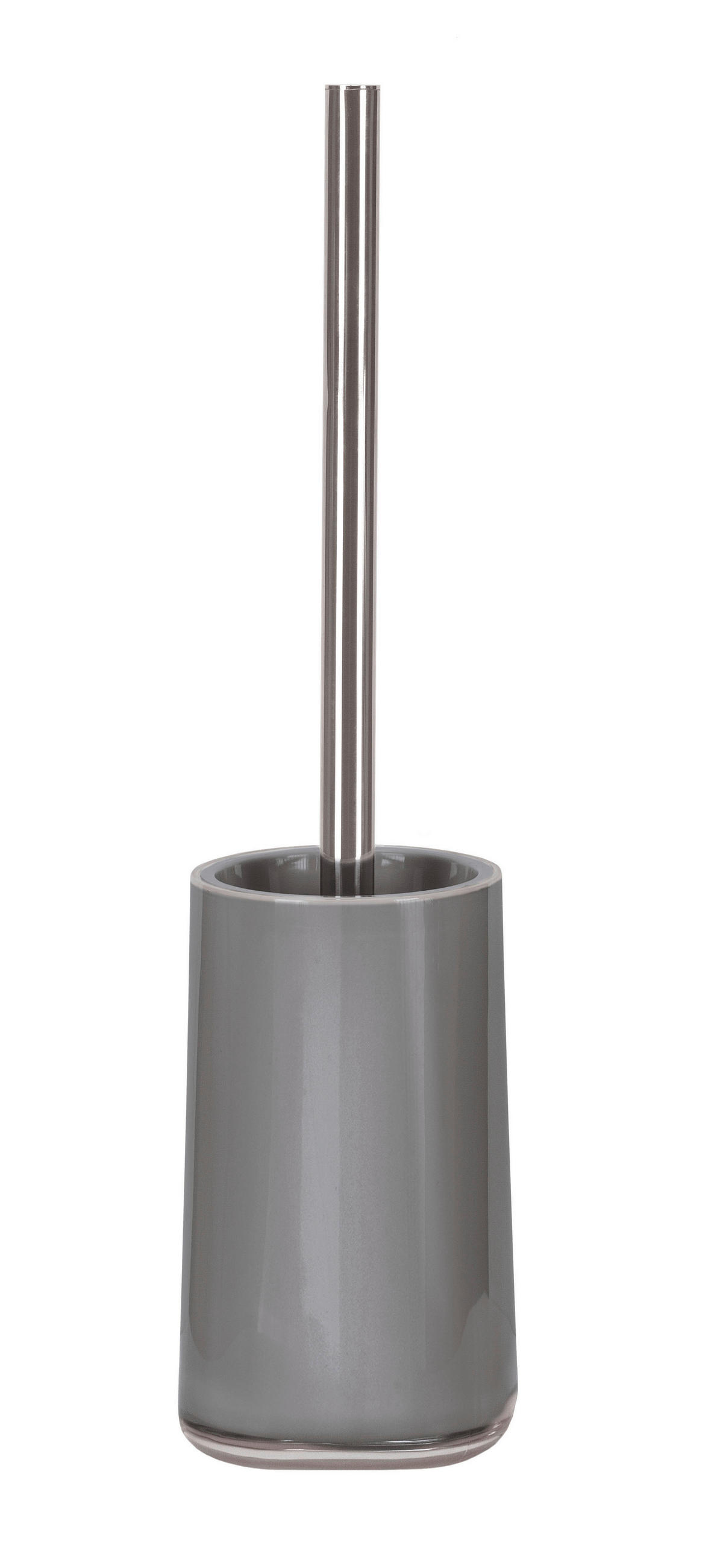 GARNITURA TOALETNE ČETKE  siva  plastika  MABLE  - siva/boje kroma, Basics, plastika (9,6/39cm) - Kleine Wolke