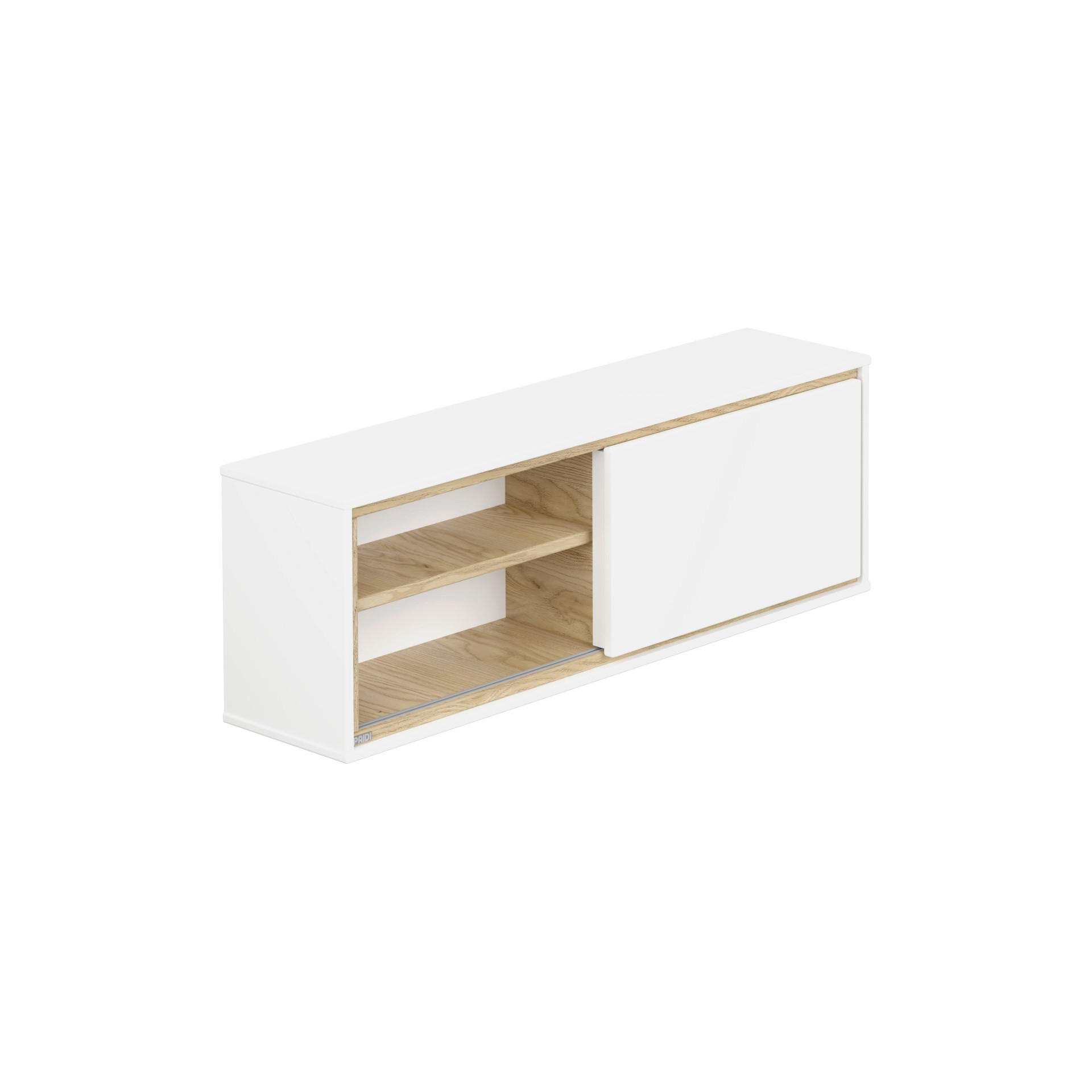 Paidi Wandboard Lieven Weiß, Eiche 88.8x30.2x21.1 cm