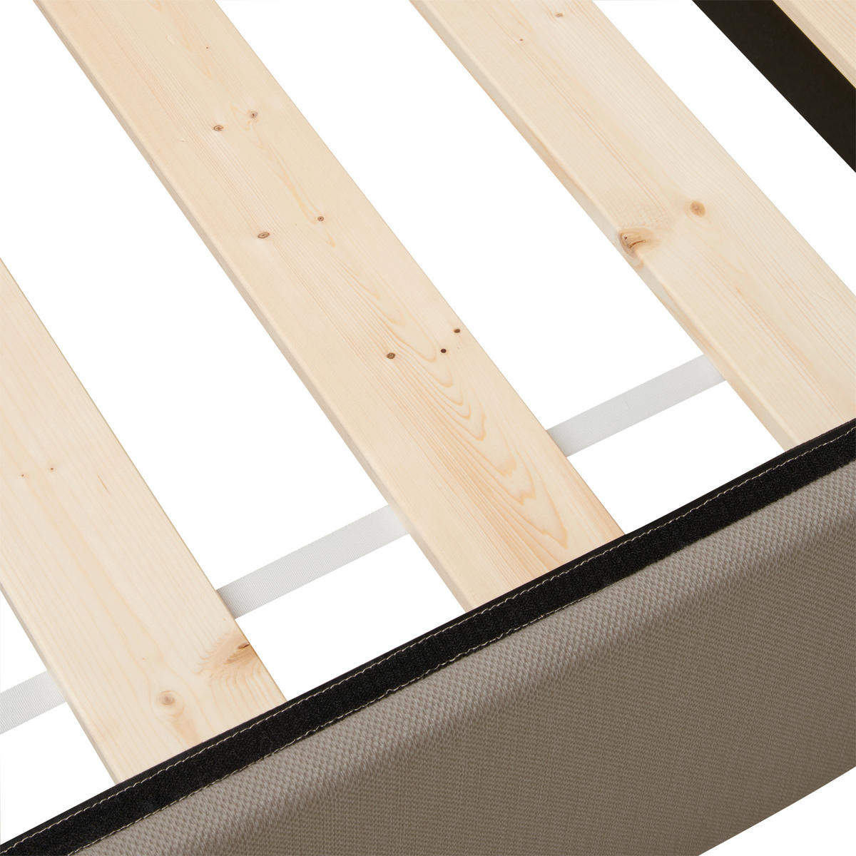BOXBETT 90/200 cm  in Sandfarben  - Sandfarben/Schwarz, Basics, Kunststoff/Textil (90/200cm) - P & B