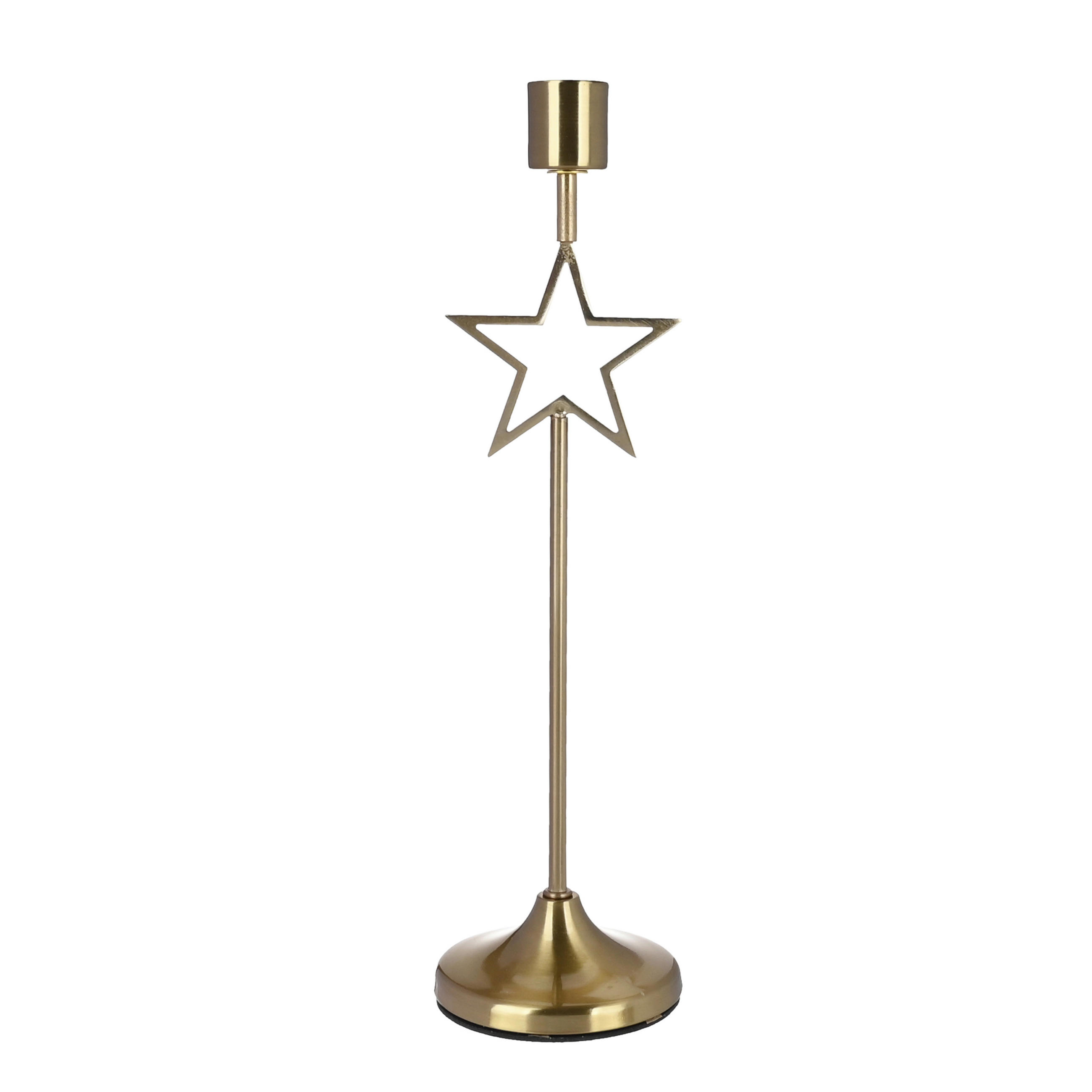 KERZENHALTER - Goldfarben, LIFESTYLE, Metall (7,2/27cm) - X-Mas