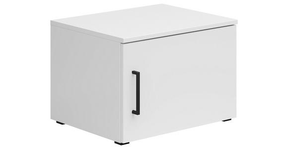 AUFSATZSCHRANK 50/35/40 cm - Schwarz/Weiß, MODERN, Holzwerkstoff/Kunststoff (50/35/40cm) - Carryhome