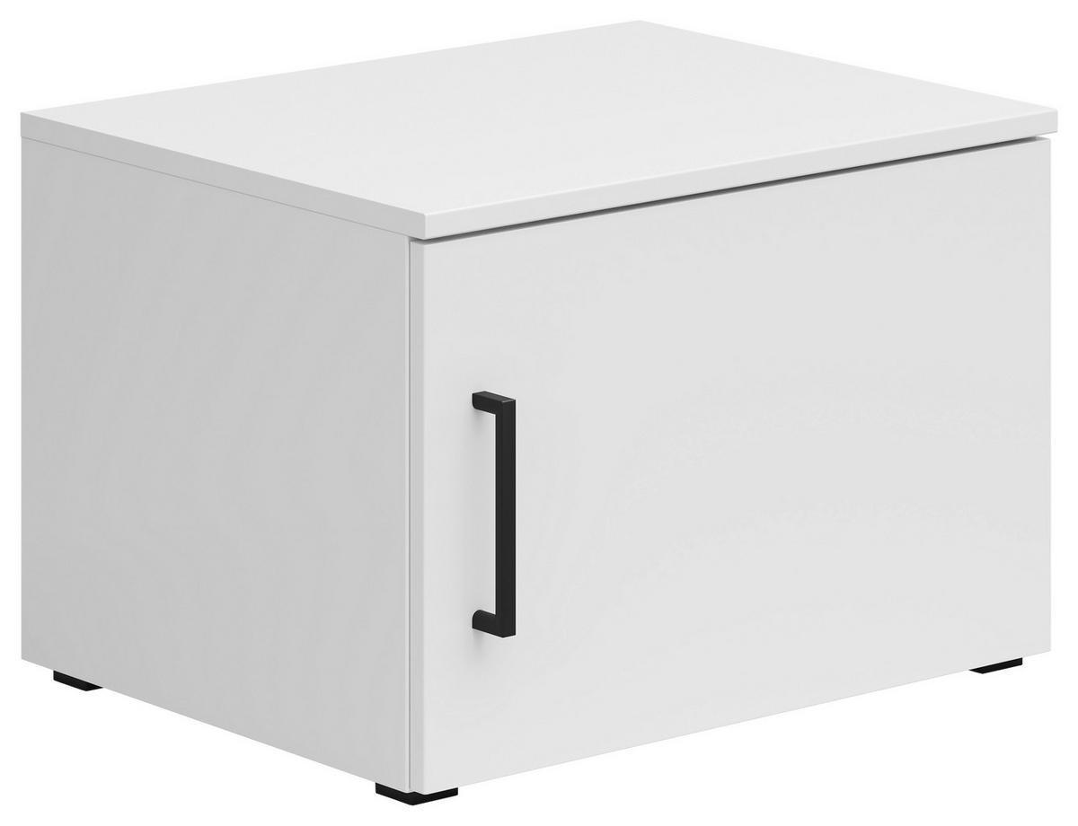 AUFSATZSCHRANK 50/35/40 cm   - Schwarz/Weiß, MODERN, Holzwerkstoff/Kunststoff (50/35/40cm) - Carryhome
