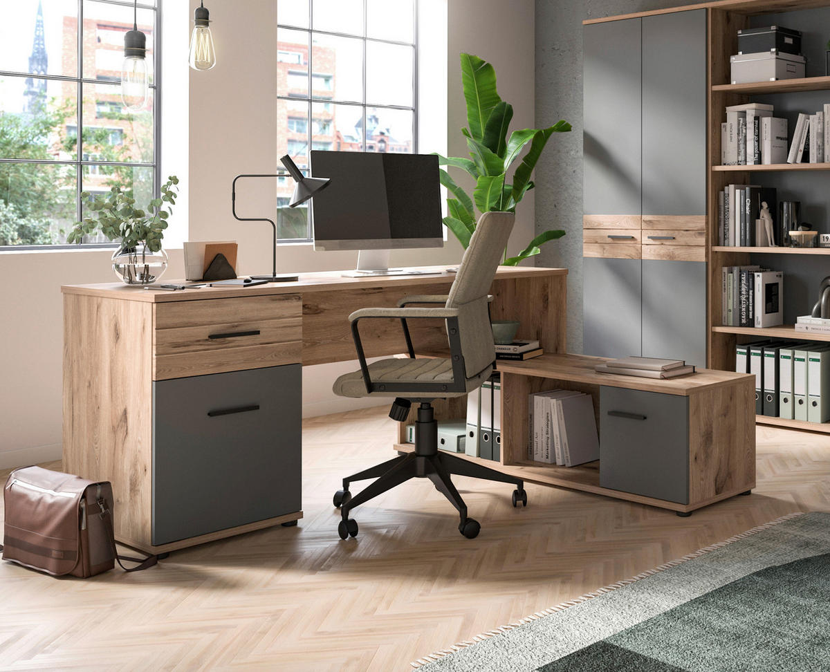 ECKSCHREIBTISCH  in  - Holzwerkstoff/Kunststoff (170cm) - MID.YOU