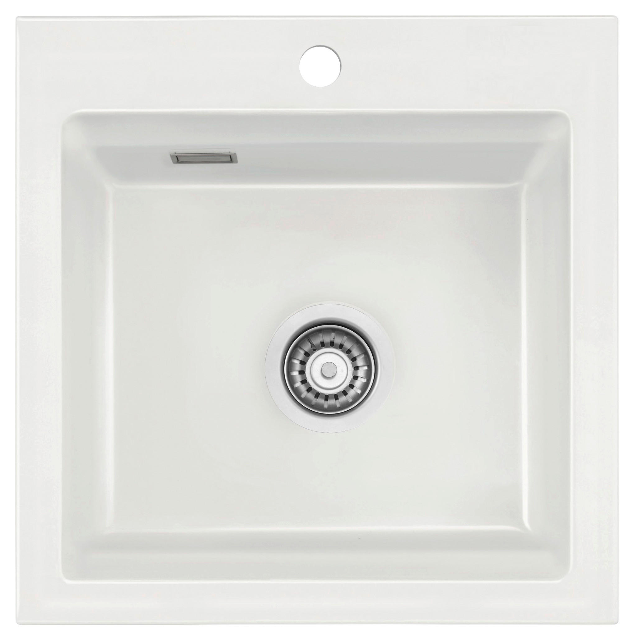 SPÜLE Kara 51 / 50030112  - Weiß Hochglanz, Basics, Keramik (51/20/51cm) - Systemceram