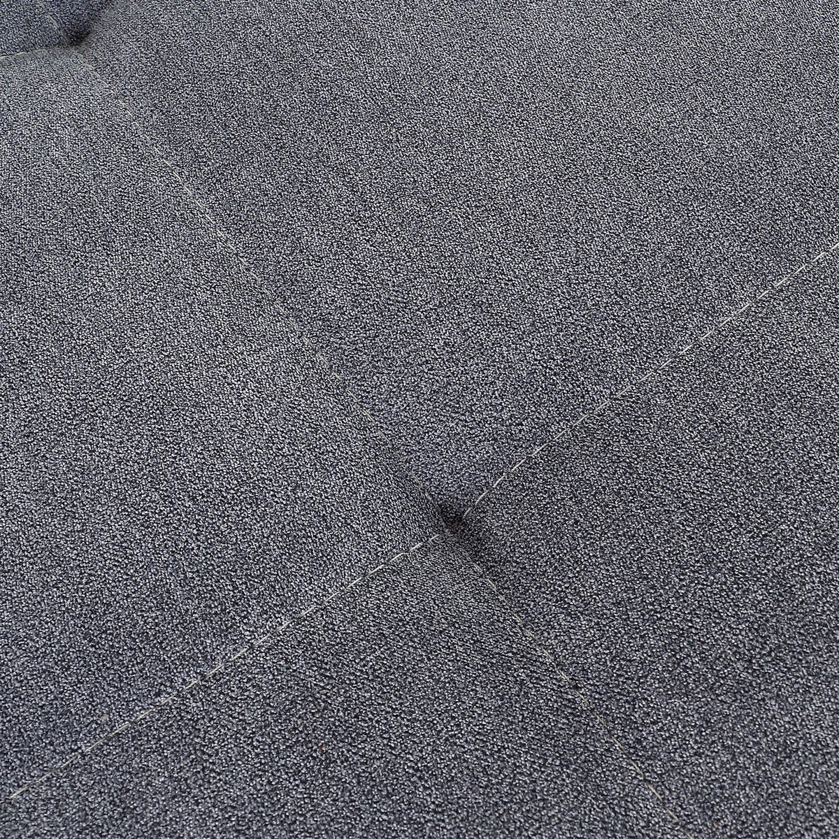 HÖRNSOFFA i flatväv mörkgrå  - mörkgrå/kromfärg, Design, textil/plast (190/245cm) - MID.YOU