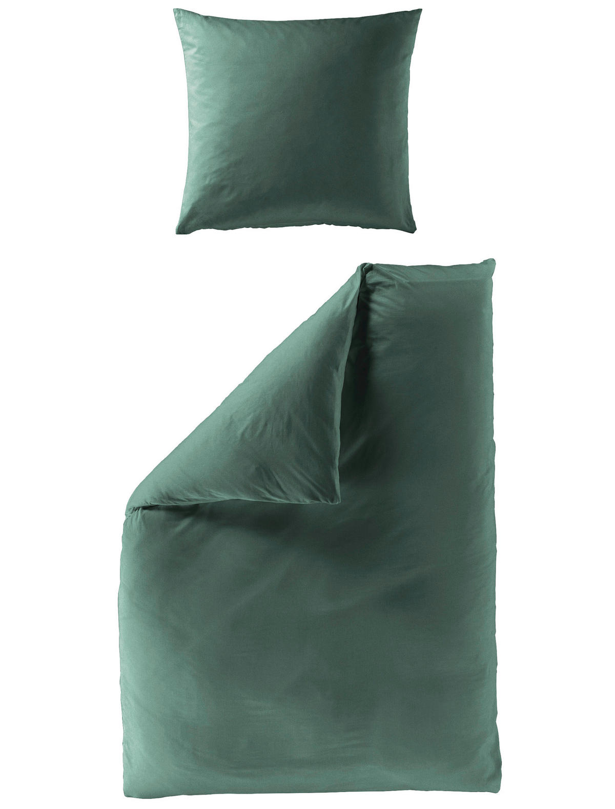 BETTWÄSCHE Biber 240/200 cm  - Grün, Basics, Textil (240/200cm) - Bierbaum