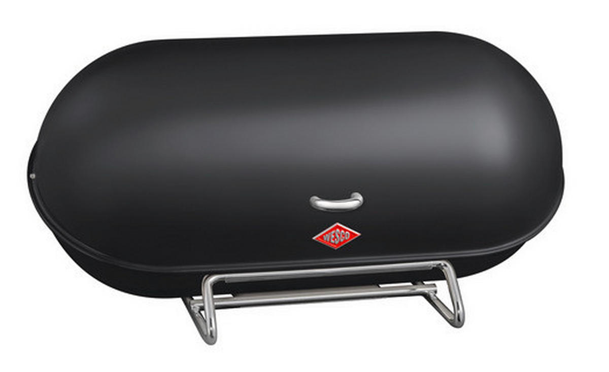 BROTKASTEN - Schwarz, KONVENTIONELL, Metall (44,3/21/23cm) - Wesco