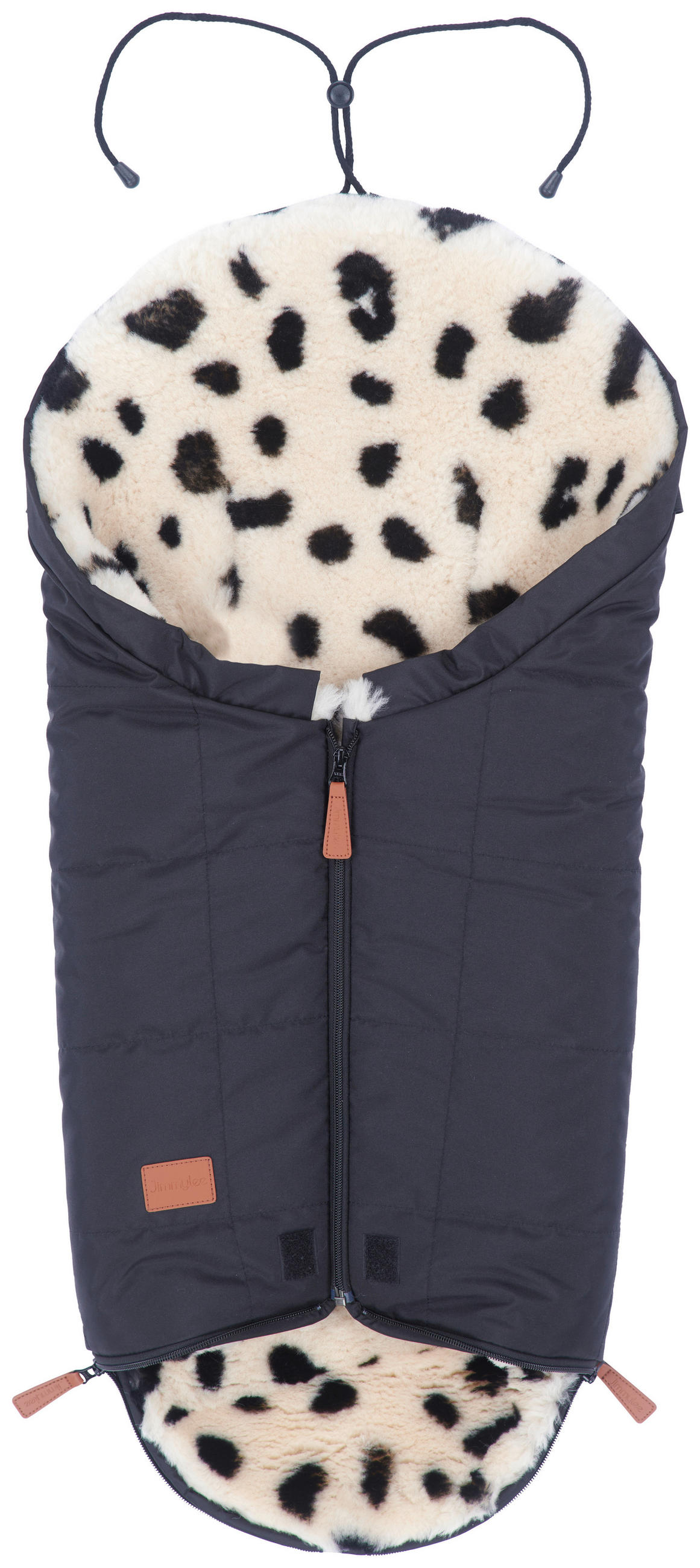 FELLSACK  - Schwarz/Weiß, Basics, Textil (43/75cm) - Jimmylee