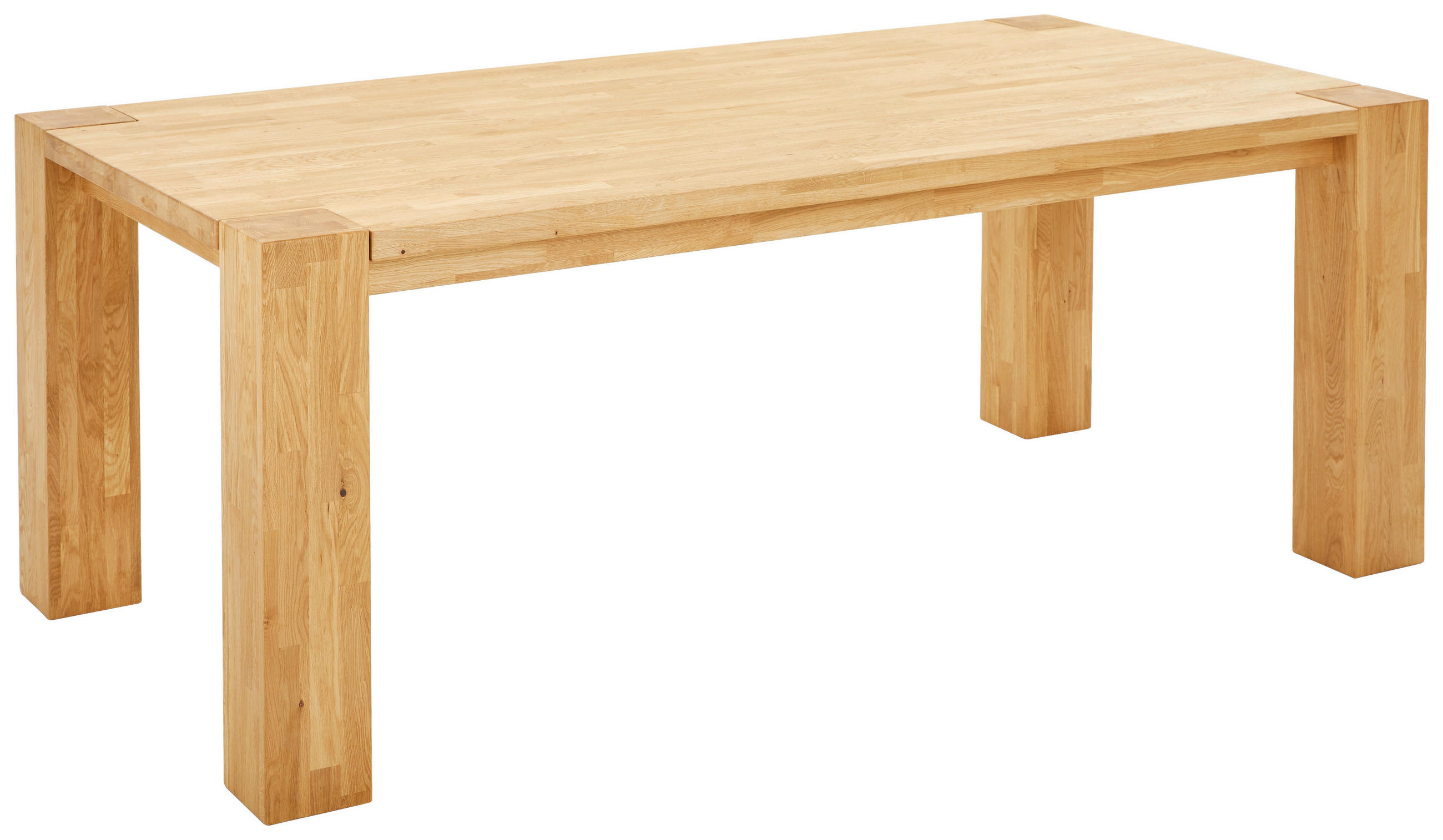 ESSTISCH Wildeiche massiv rechteckig Eichefarben  - Eichefarben, Design, Holz (200/100/75cm) - Linea Natura