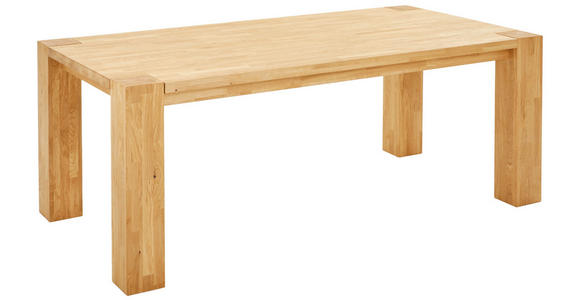 ESSTISCH Wildeiche massiv rechteckig Eichefarben  - Eichefarben, Design, Holz (200/100/75cm) - Linea Natura