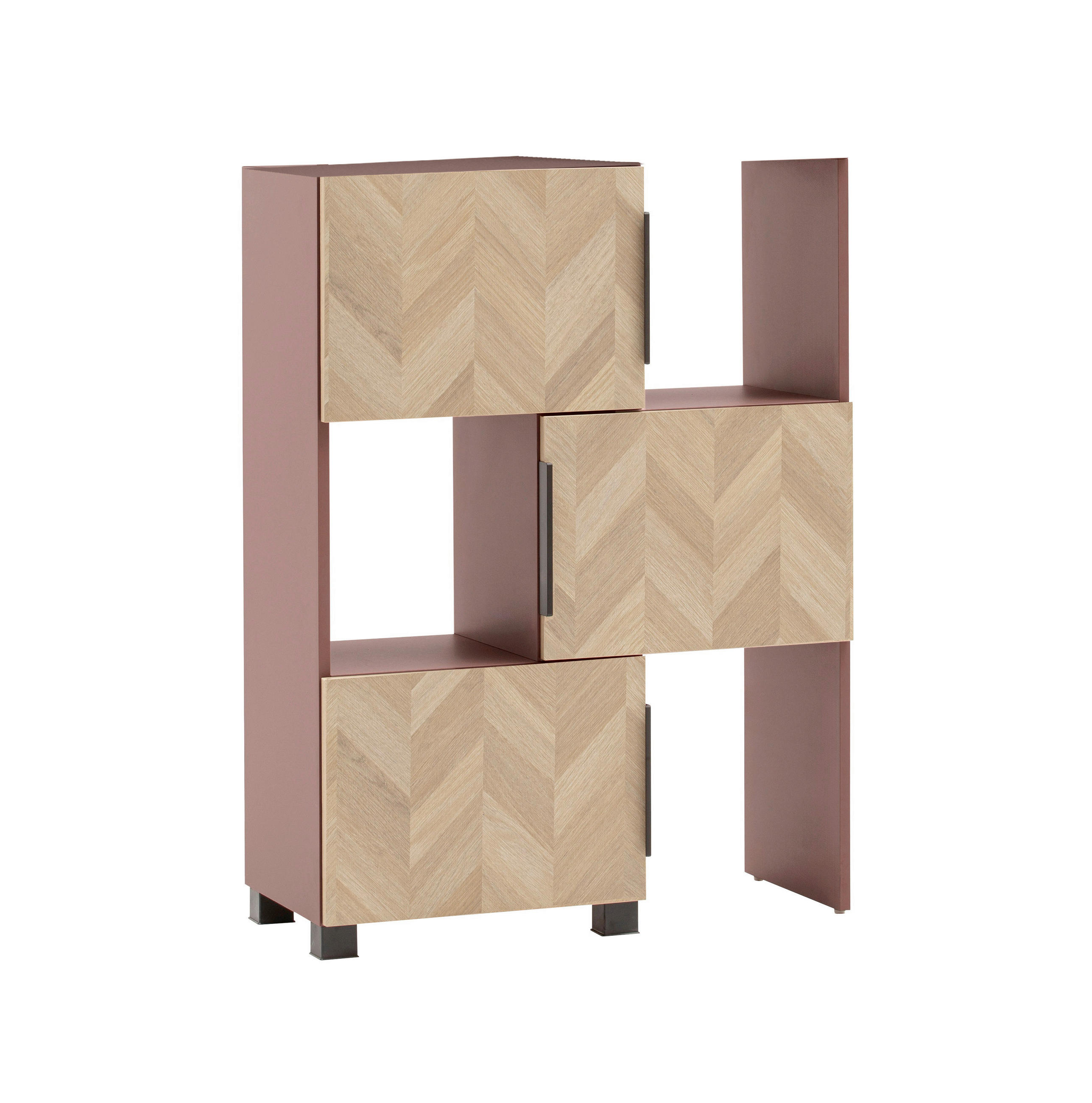 XXXLutz Badezimmerregal Piazza Lila, Eiche 78-111x101.6x21 cm