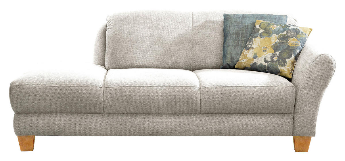 RÉCAMIERE in Flachgewebe Creme  - Creme/Naturfarben, Konventionell, Holz/Textil (194/84/91cm) - Sit & More