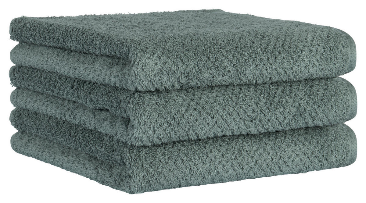 HANDTUCH Grün  - Grün, Basics, Textil (50/100cm) - Cawoe